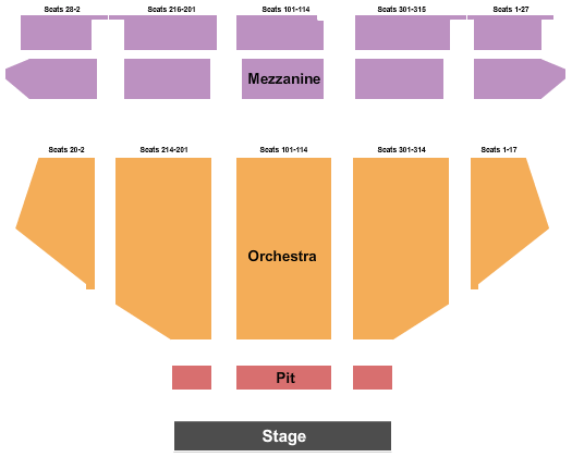 Hollywood Pantages Theatre Pantages Seating Chart